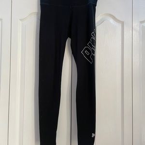 black victoria secret yoga leggings